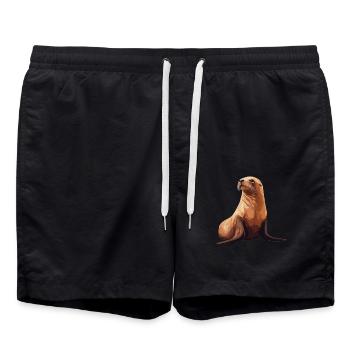Lions de mer Lion de mer - Short de bain - noir - Devant - AI Model Male 185 light (185cm)