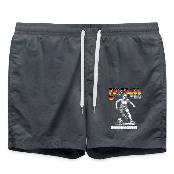Deutscher Frauenfußball Shirt: Leidenschaft pur - Badeshorts - Anthrazit - Vorne - AI Model Male 185 light (185cm)