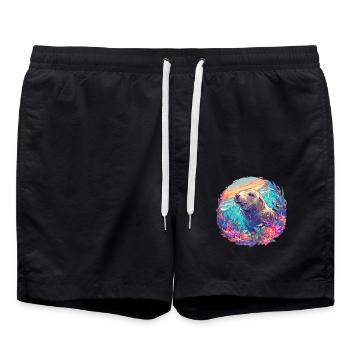 Lions de mer Lion de mer - Short de bain - noir - Devant - AI Model Male 185 light (185cm)