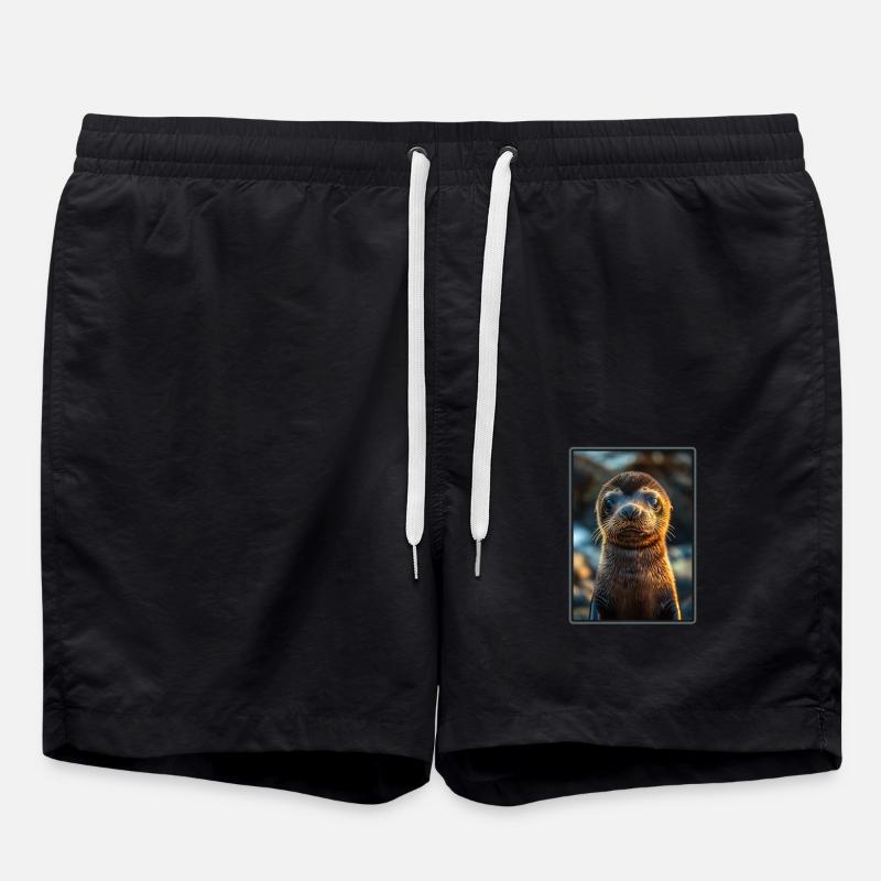 Seelöwen Seelöwe - Badeshorts - Schwarz