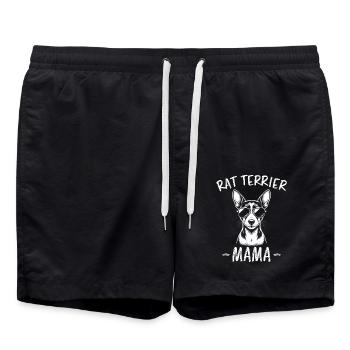 Rat Terrier Spruch Lustiges Rat Terrier Geschenk - Badeshorts - Schwarz - Vorne - AI Model Male 185 light (185cm)