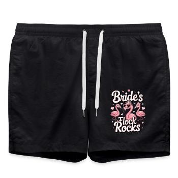 Feral Bride Era Design Possum Possum Wedding - Swim Trunks - black - Front - AI Model Male 185 light (185cm)