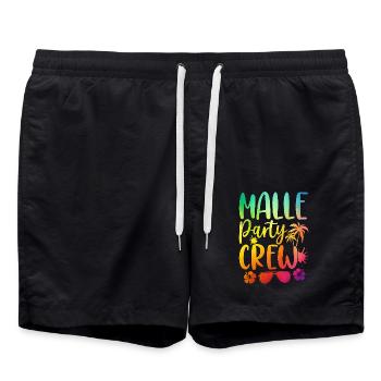 Malle Party Crew - Short de bain - noir - Devant - AI Model Male 185 light (185cm)