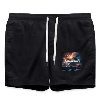Anunnaki Götter - Badeshorts - Schwarz - Vorne - AI Model Male 185 light (185cm)