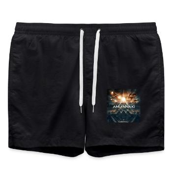 Le retour des dieux Anunnaki - Short de bain - noir - Devant - AI Model Male 185 light (185cm)