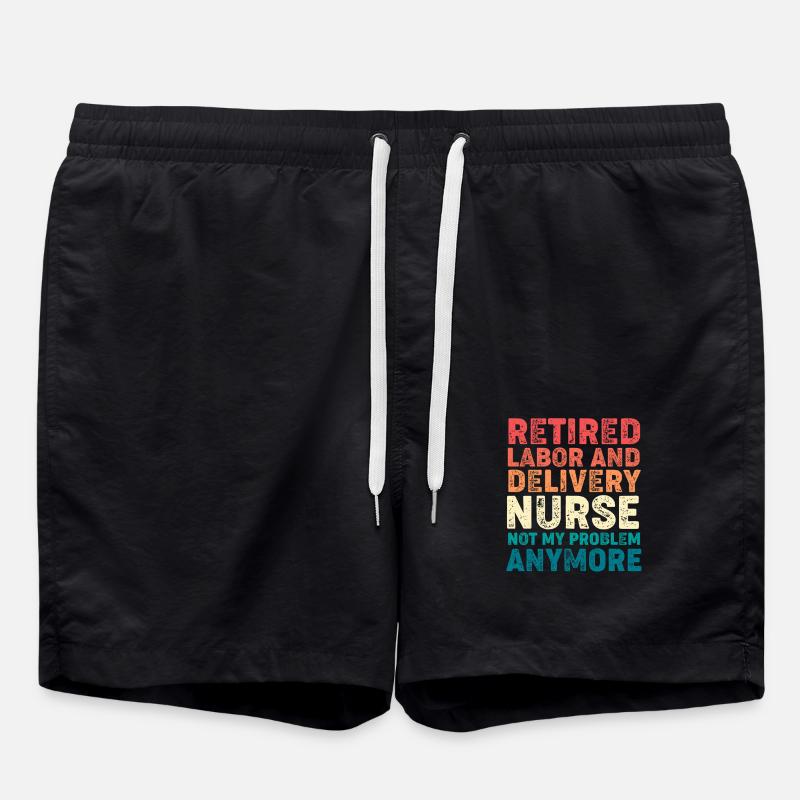 Sage-femme Accouchement - Short de bain - noir