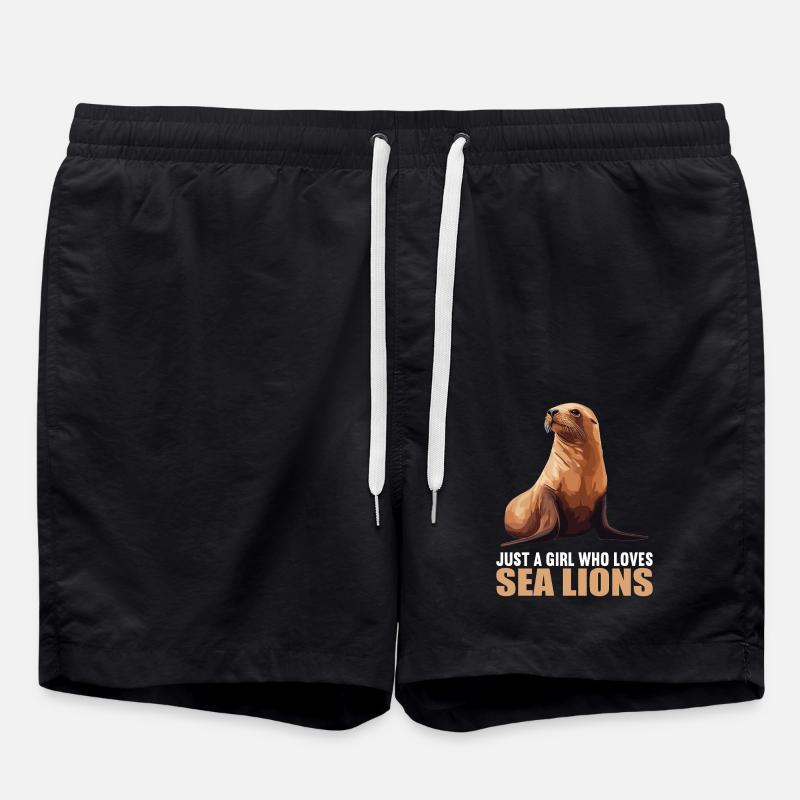Seelöwen Seelöwe - Badeshorts - Schwarz