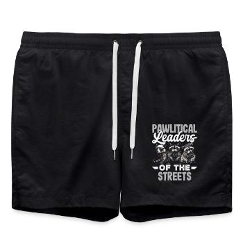 Unterstützen Sie Lokale Straßenkatzen - Badeshorts - Schwarz - Vorne - AI Model Male 185 light (185cm)