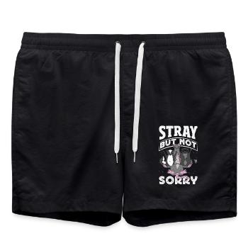 Unterstützen Sie Lokale Straßenkatzen - Badeshorts - Schwarz - Vorne - AI Model Male 185 light (185cm)