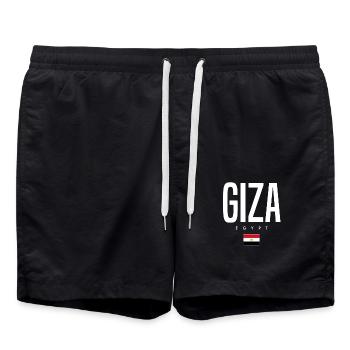 Gizeh, Égypte - Short de bain - noir - Devant - AI Model Male 185 light (185cm)
