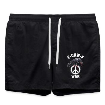 FCAWF War - Swim Trunks - black - Front - AI Model Male 185 light (185cm)