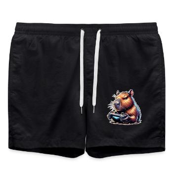 Jeux Capybara - Short de bain - noir - Devant - AI Model Male 185 light (185cm)