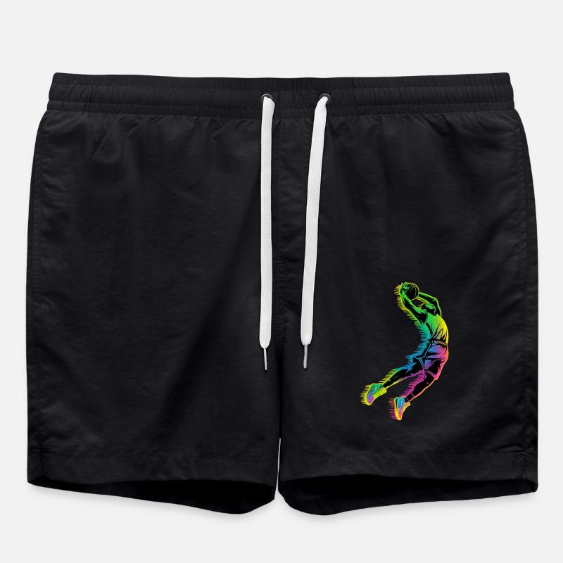 Basketball dunk - Swim Trunks - black