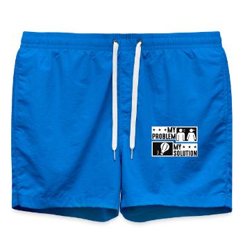 Ballooning Enthusiast My Problem My Pictogram Mom - Badeshorts - Cobalt blue - Vorne