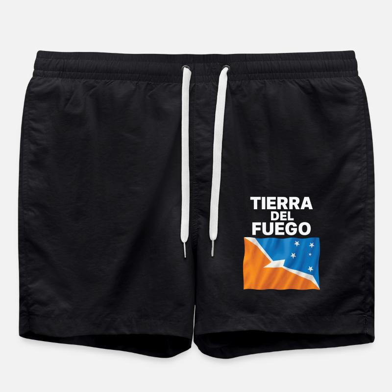 Feuerland - Badeshorts - Schwarz