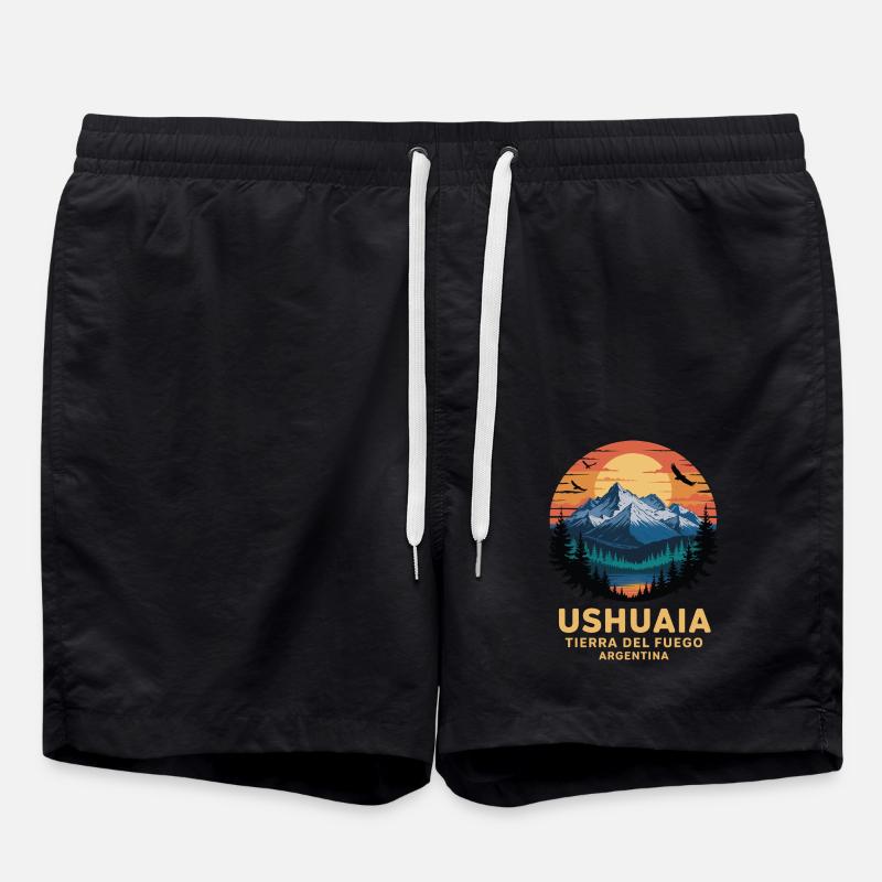 Feuerland - Badeshorts - Schwarz