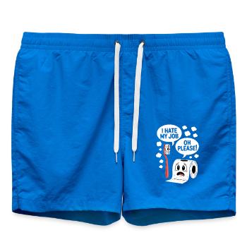 Bain sarcastique disant humour drôle - Short de bain - cobalt blue - Devant