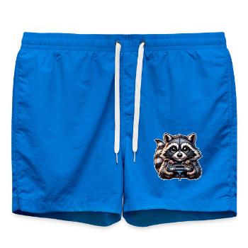 Raton laveur Gamer Nerd de jeu - Short de bain - cobalt blue - Devant