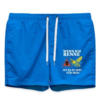 Bee beekeeper when I run too late for you - Swim Trunks - cobalt blue - Front