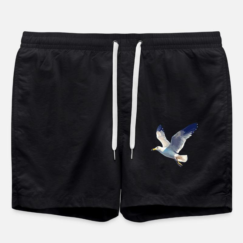 Möwen Möwe - Badeshorts - Schwarz