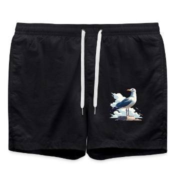 Mouettes Mouette - Short de bain - noir - Devant - AI Model Male 185 light (185cm)