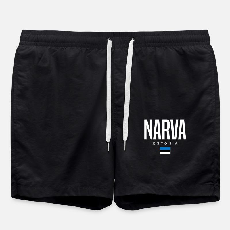 Narva, Estonie - Short de bain - noir
