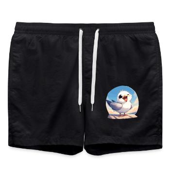 Mouettes Mouette - Short de bain - noir - Devant - AI Model Male 185 light (185cm)