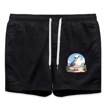 Mouettes Mouette - Short de bain - noir - Devant - AI Model Male 185 light (185cm)