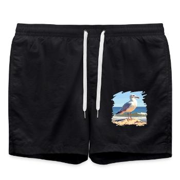Mouettes Mouette - Short de bain - noir - Devant - AI Model Male 185 light (185cm)
