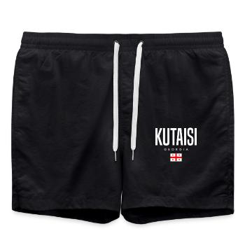 Kutaisi Georgien - Badeshorts - Schwarz - Vorne - AI Model Male 185 light (185cm)