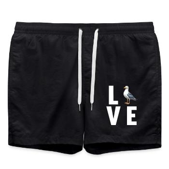 Mouettes Mouette - Short de bain - noir - Devant - AI Model Male 185 light (185cm)