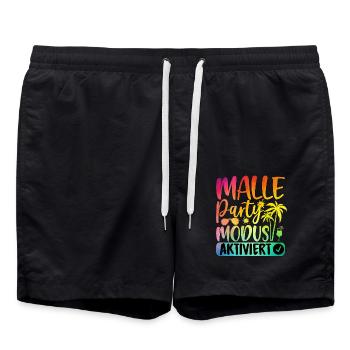 Malle Party Mode Enabled - Swim Trunks - black - Front - AI Model Male 185 light (185cm)
