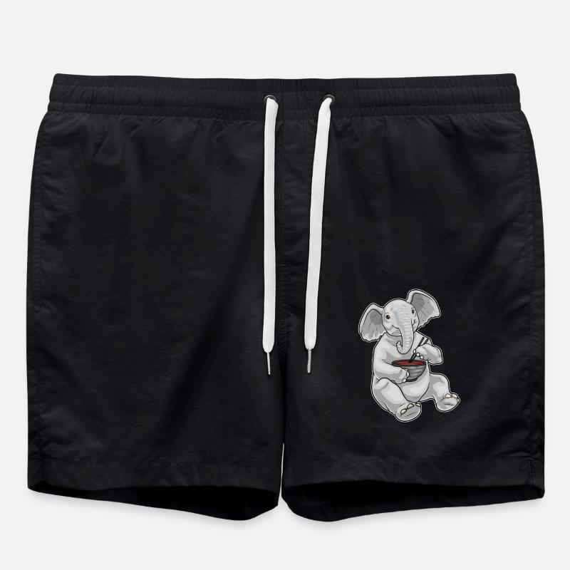Elephant Bowl Ramen - Short de bain - noir