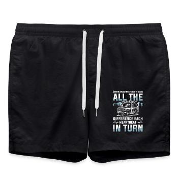 Immer Bereit Den Unterschied Zu Machen Bei Jedem - Badeshorts - Schwarz - Vorne - AI Model Male 185 light (185cm)