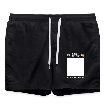 Malle les amis, signez - Short de bain - noir - Devant - AI Model Male 185 light (185cm)