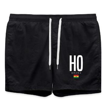 Ho Ghana - Badeshorts - Schwarz - Vorne - AI Model Male 185 light (185cm)