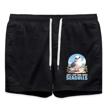 Mouettes Mouette - Short de bain - noir - Devant - AI Model Male 185 light (185cm)