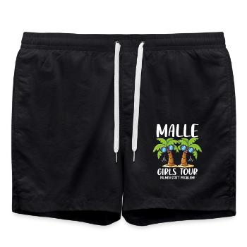 Malle Girls Tour - Swim Trunks - black - Front - AI Model Male 185 light (185cm)