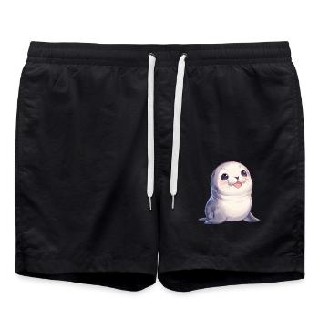 Joints, Phoque - Short de bain - noir - Devant - AI Model Male 185 light (185cm)
