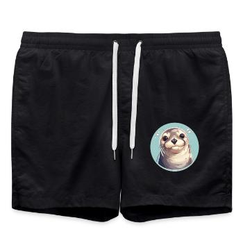 Joints, Phoque - Short de bain - noir - Devant - AI Model Male 185 light (185cm)