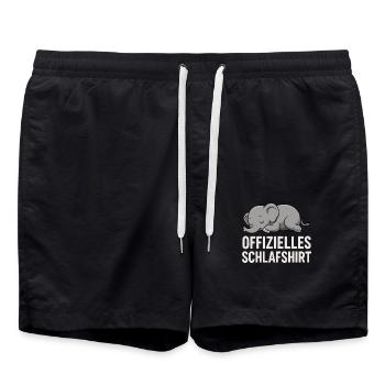Chemise de nuit officielle Cute Elephant - Short de bain - noir - Devant - AI Model Male 185 light (185cm)
