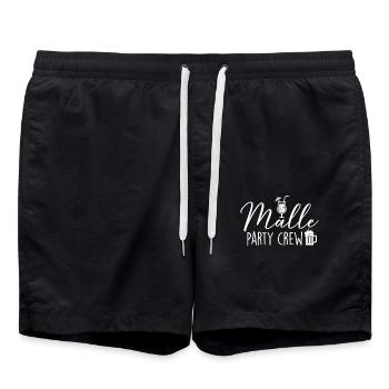 Malle Party Crew - Short de bain - noir - Devant - AI Model Male 185 light (185cm)