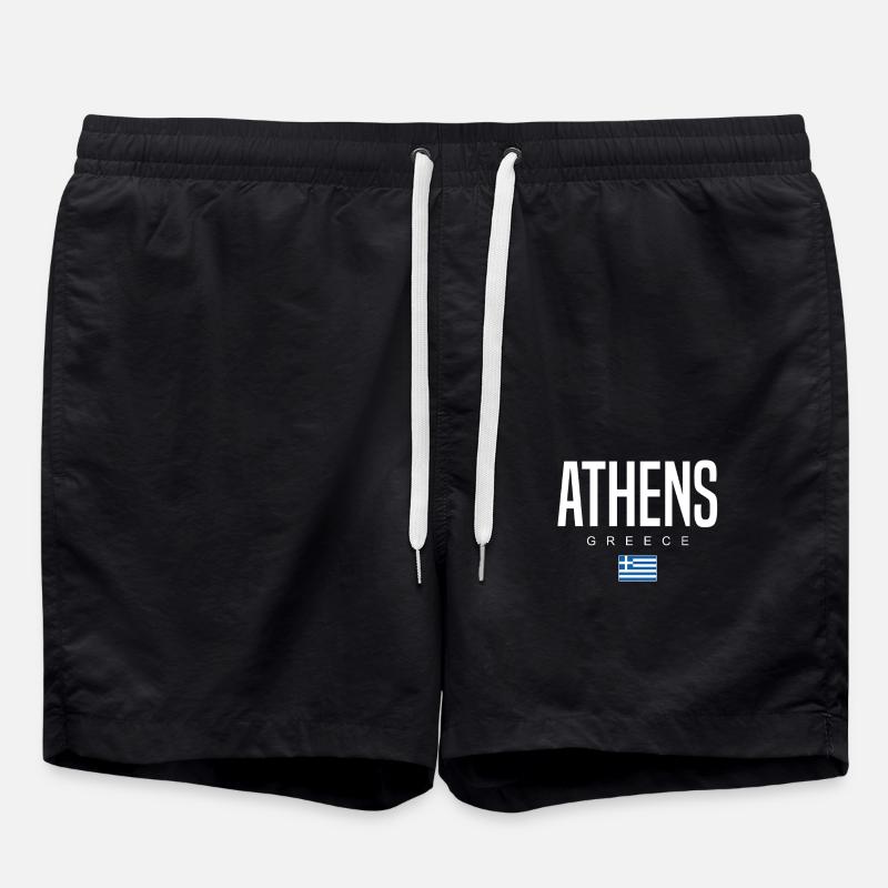 Athènes, Grèce - Short de bain - noir