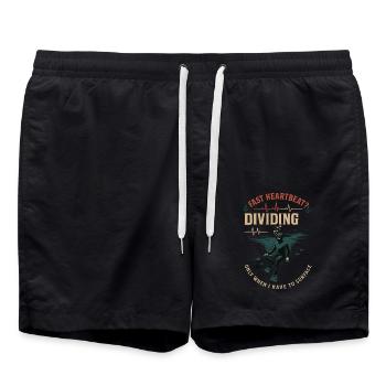 Battement de cœur rapide divisant l’océan de plongée - Short de bain - noir - Devant - AI Model Male 185 light (185cm)