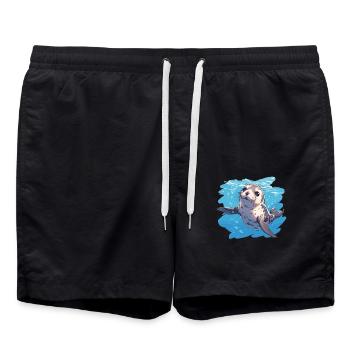 Joints, Phoque - Short de bain - noir - Devant - AI Model Male 185 light (185cm)