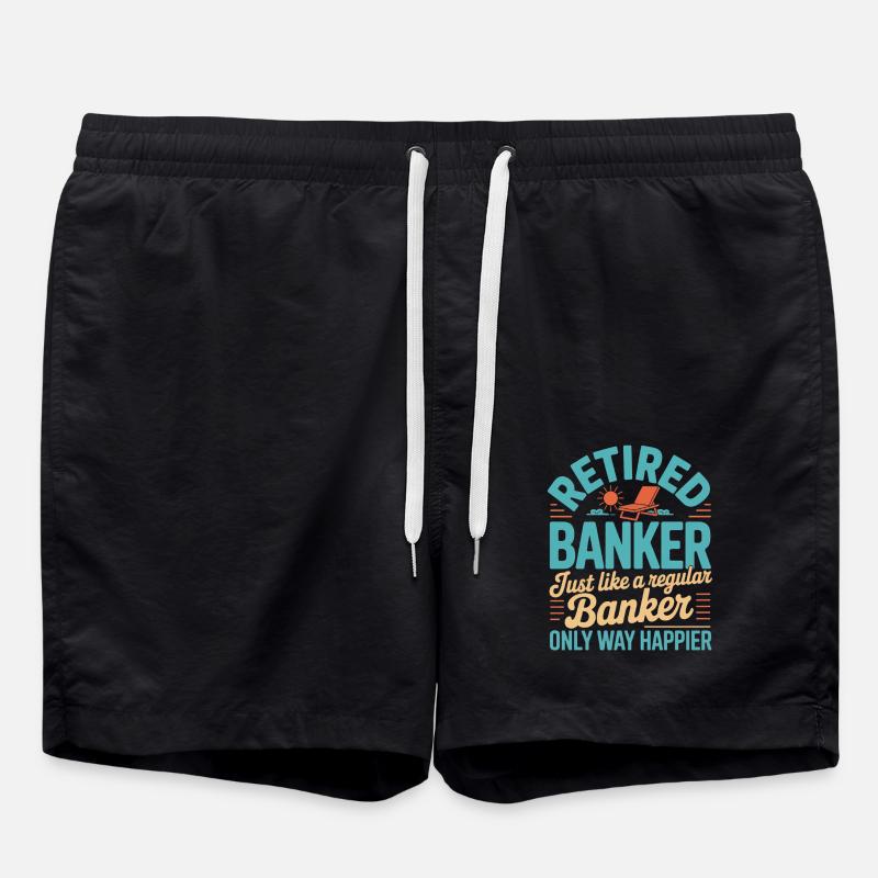 Banquier Retraité Banquier - Short de bain - noir