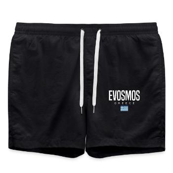Evosmos Greece - Swim Trunks - black - Front - AI Model Male 185 light (185cm)
