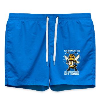 Bienen Imker Ich Bin Nicht Süß Honig - Badeshorts - Cobalt blue - Vorne