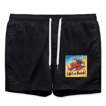 LA VIE DES HOMARDS EST UNE PLAGE - Short de bain - noir - Devant - AI Model Male 185 light (185cm)