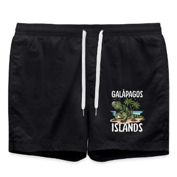 Îles Galapagos - Short de bain - noir - Devant - AI Model Male 185 light (185cm)